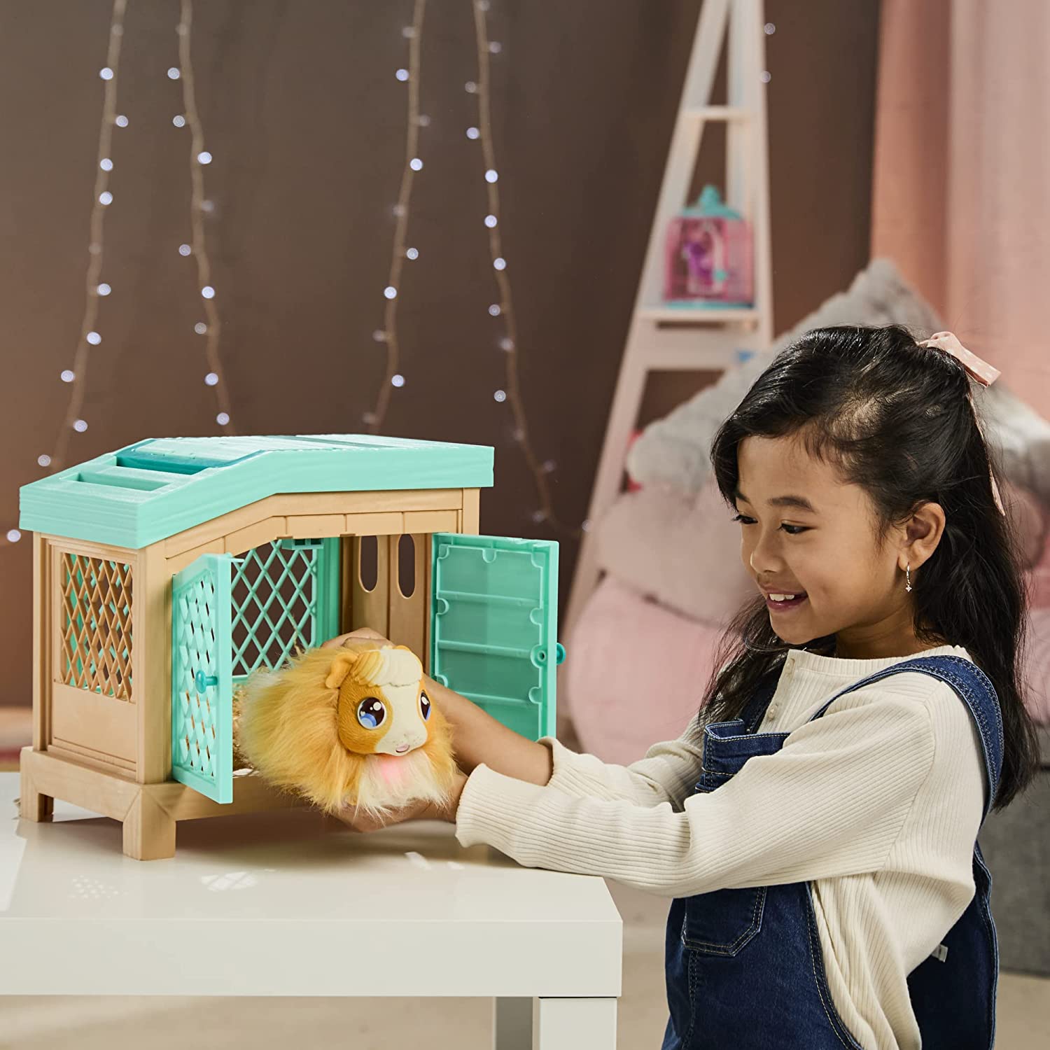 Little Live Pets Mama Surprise Bunny Interactive Playset - Electronic Plush with Hutch for Kids 4-12 12
