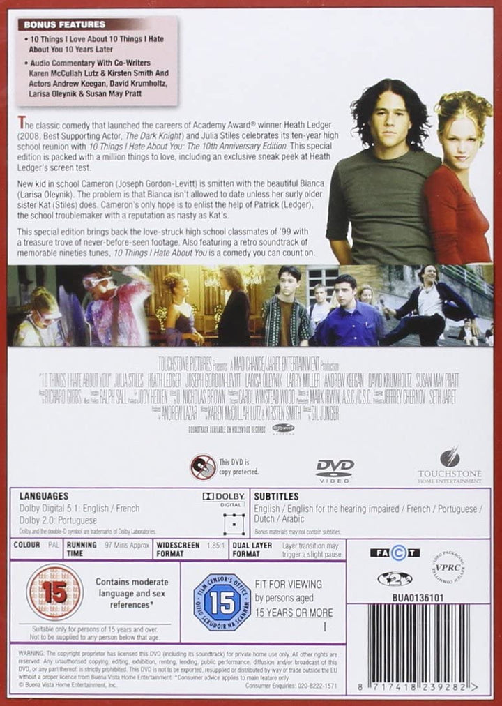 10 Things I Hate About You - Romance/Comedy [DVD]