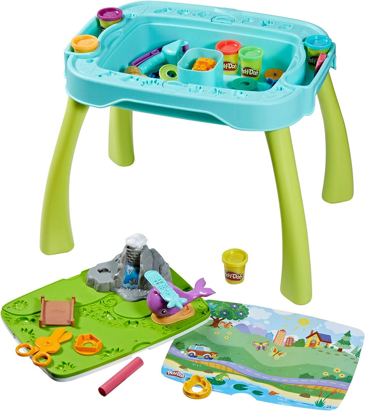 Play-Doh All-in-One Creativity Starter Station - Flip & Play Activity Table for Ages 3+
