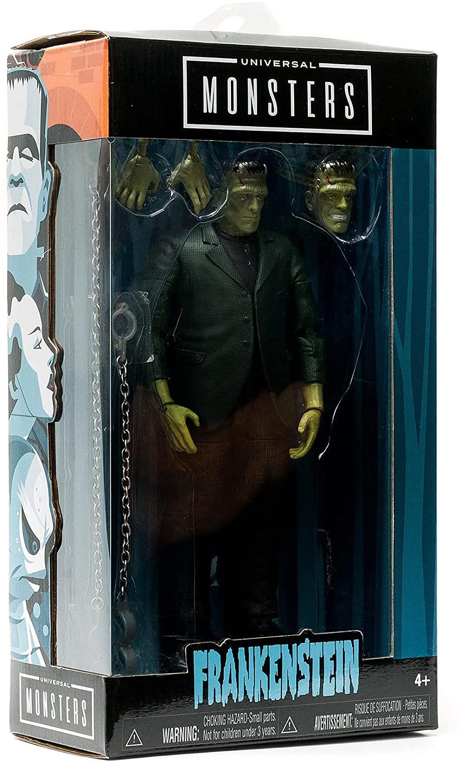 Jada 253251014 Toys Universal Monsters Frankenstein 6 Zoll Deluxe Sammlerfigur, Schwarz, Einheitsgröße