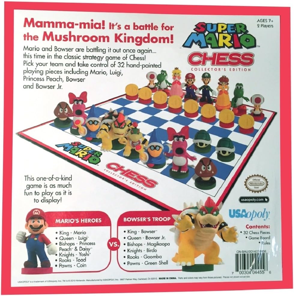 USAopoly Super Mario Chess Collectors Edition (USOCH00519120003)