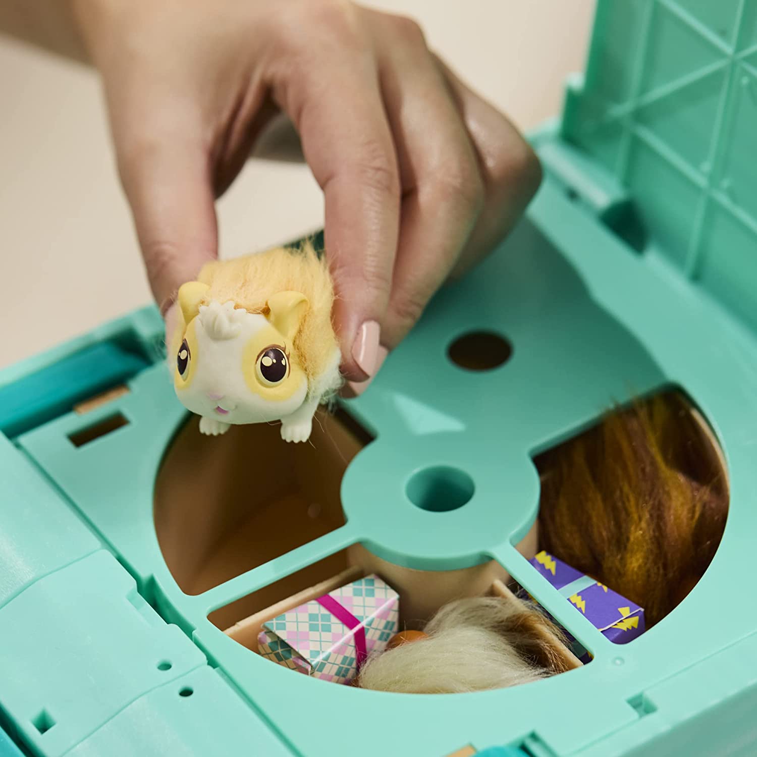 Little Live Pets Mama Surprise Bunny Interactive Playset - Electronic Plush with Hutch for Kids 4-12 4