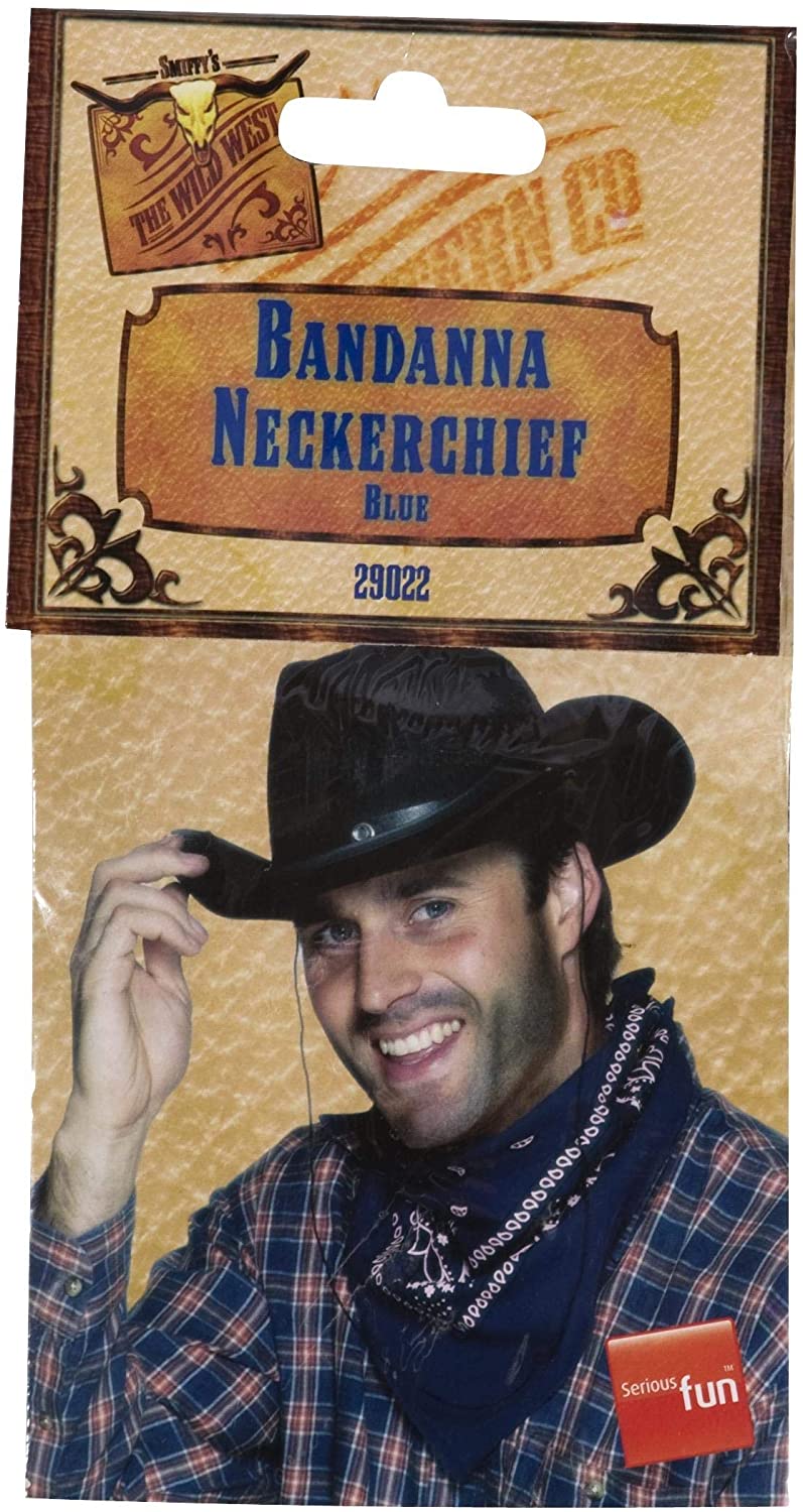 Smiffy's Western Bandana Halsdoek - Blauw