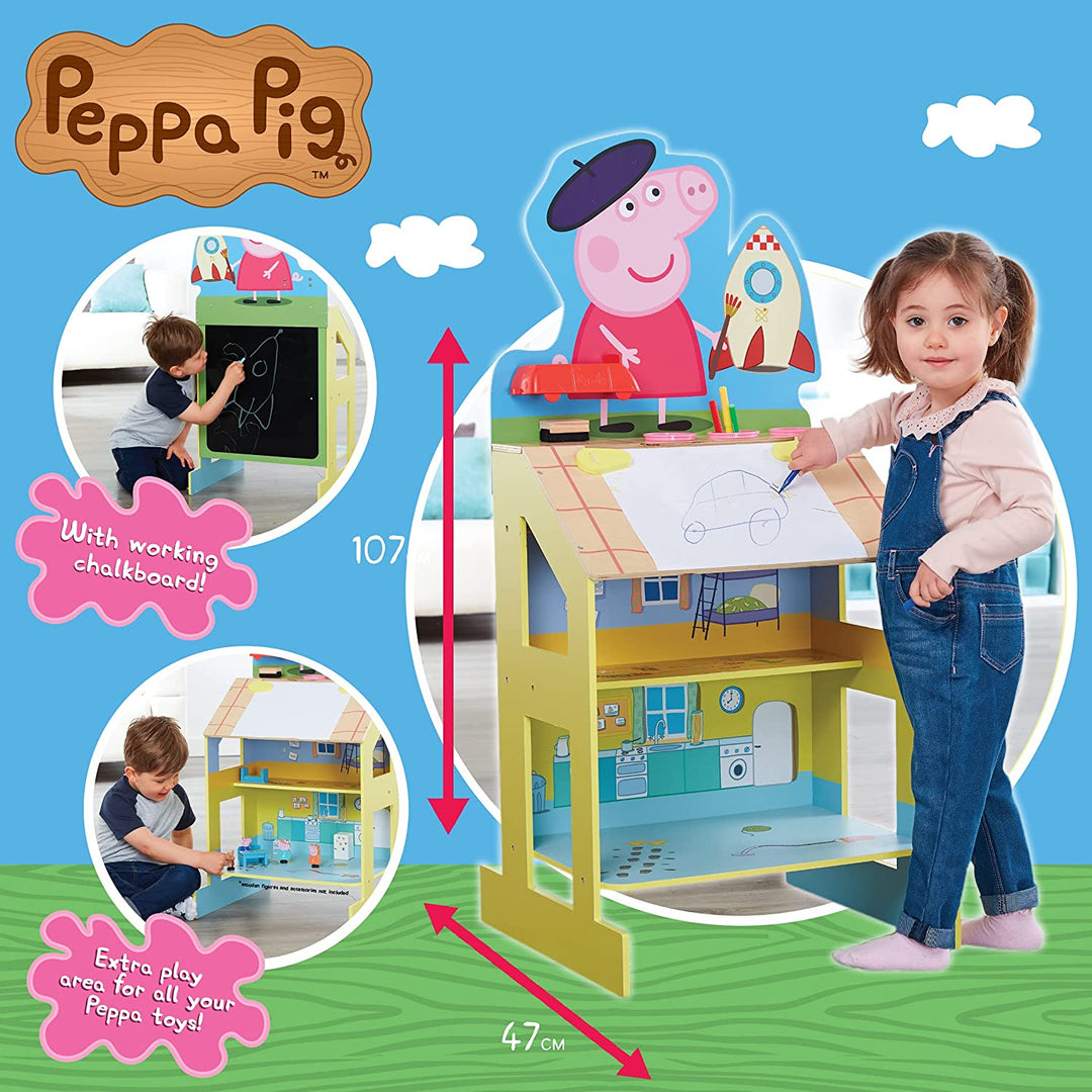 Caballete de madera para jugar y dibujar de Peppa Pig