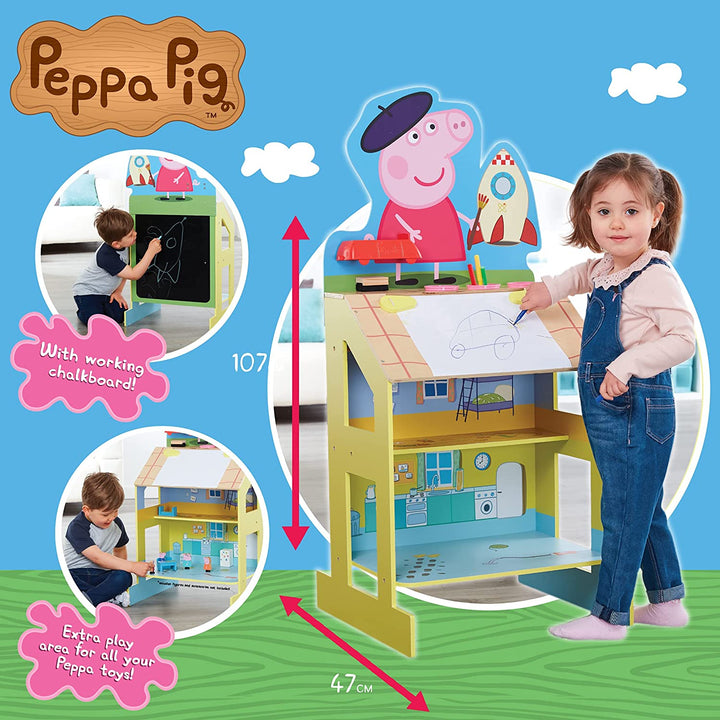 Caballete de madera para jugar y dibujar de Peppa Pig