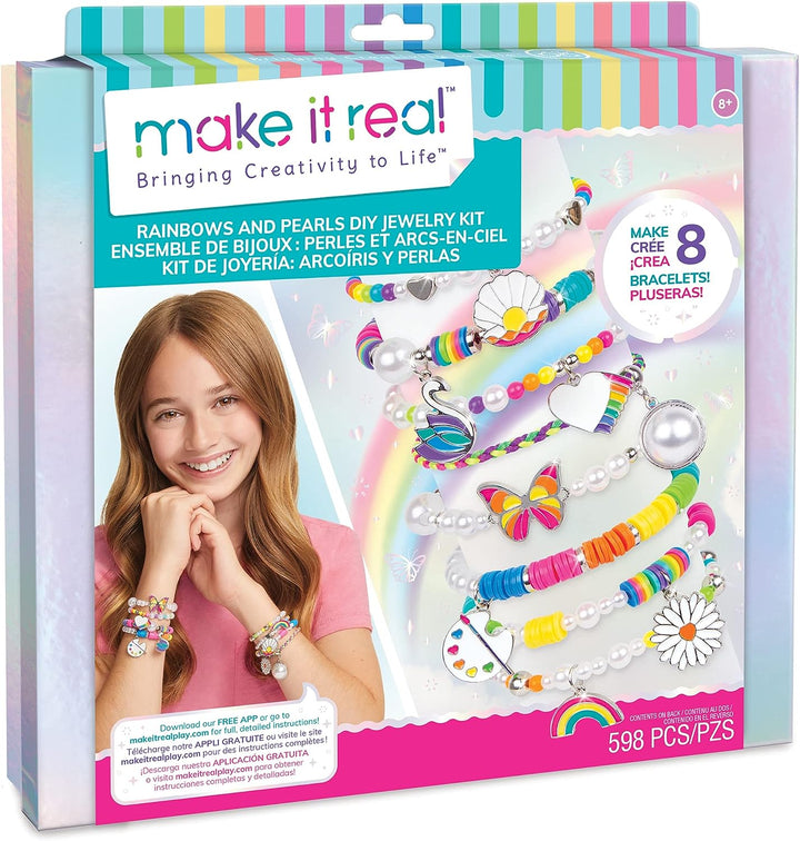 Make It Real Rainbows Pearl Jewelry, Creative Set 1729