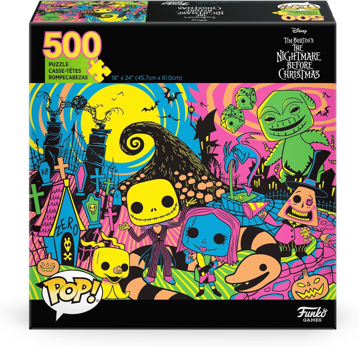 Funko POP! Puzzle - The Nightmare Before Christmas - 500 Piece Jigsaw with Crown Piece 2