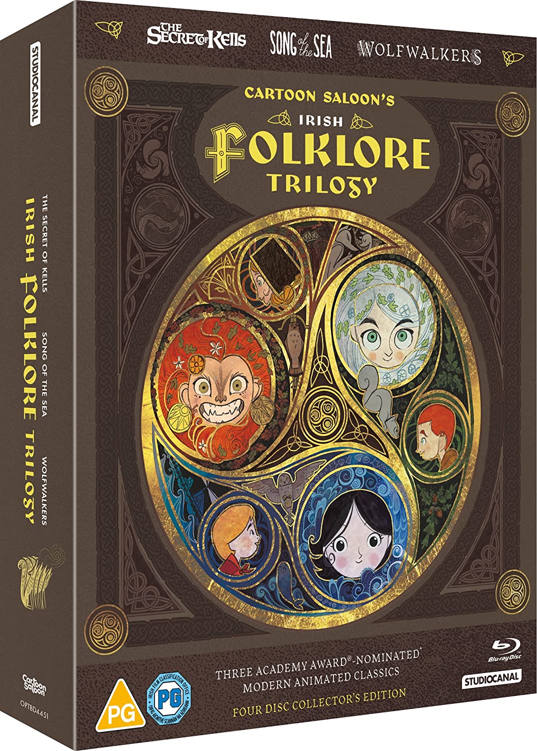 Cartoon Saloon Irish Folklore Trilogy (The Secret of Kells, Song of the Sea, Wolfwalkers) - Blu-ray Limited Edition [Blu-ray] 2