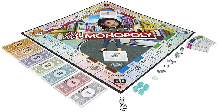Monopoly Ms.Monopoly Brettspiel für Kinder ab 8 Jahren