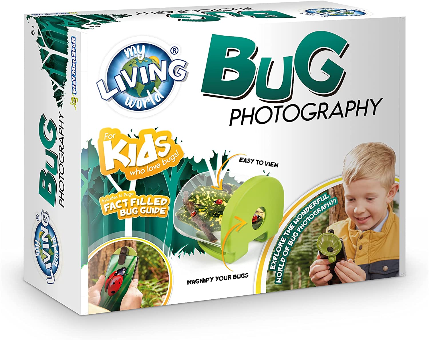 My Living World LW106 Bug Photography Kit - Macro Lens & Magnifier for Kids 6-10 1