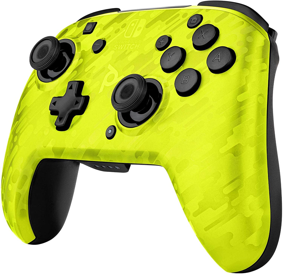 Pdp Controller Faceoff Deluxe + Audio Wireless Switch Camo Yellow