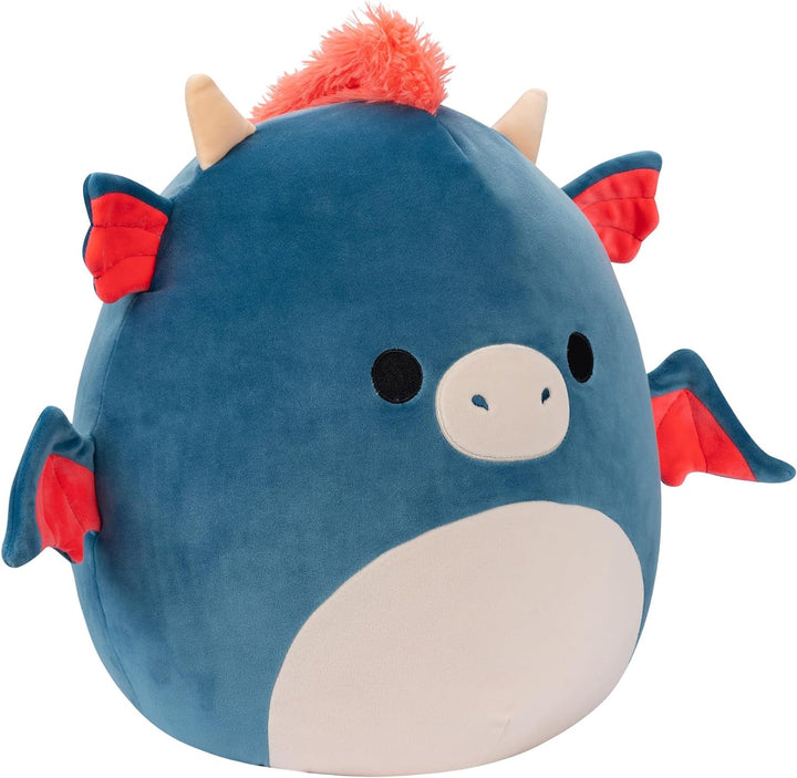 Squishmallows Carin the Blue and Orange Dragon Plush - Super Soft 50cm Collectible Toy for Kids 3+