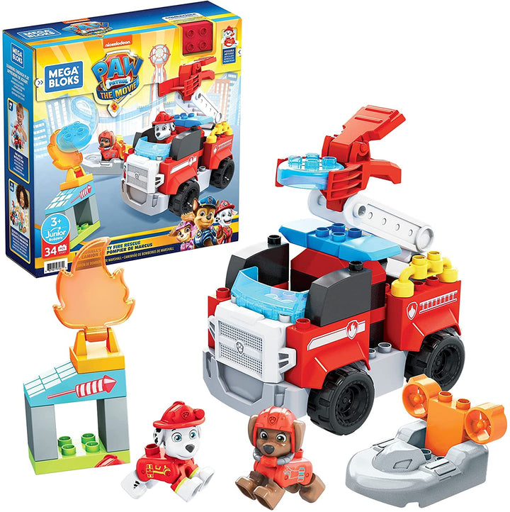 Mega Bloks Paw Patrol The Movie: Marshall’s City Fire Rescue Set