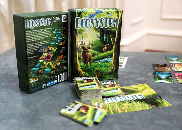 Genius Games – 74568 Ökosystem- und Ökologie-Brettspiel – lehrreich, Wildtiere, Natur, Biologie, Tiernahrungskette, Lebensraum – Stamm – Wissenschaft