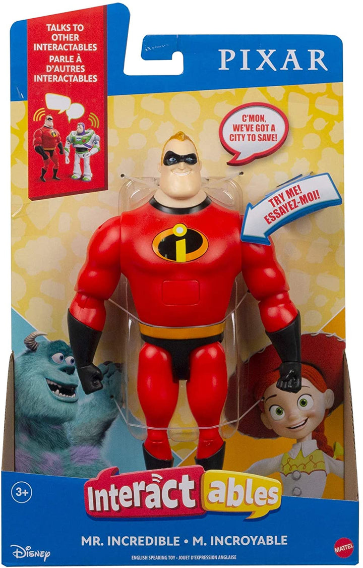 Disney Pixar Interactables Mr. Incredible Talking Action Figure, 8-Inch