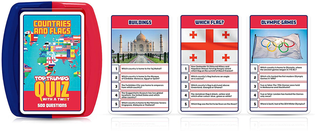 Countries and Flags Top Trumps Quiz Game