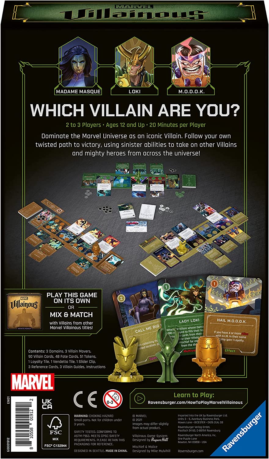Ravensburger 27030 Marvel Villainous Mischief and Malice Erweiterung/eigenständig
