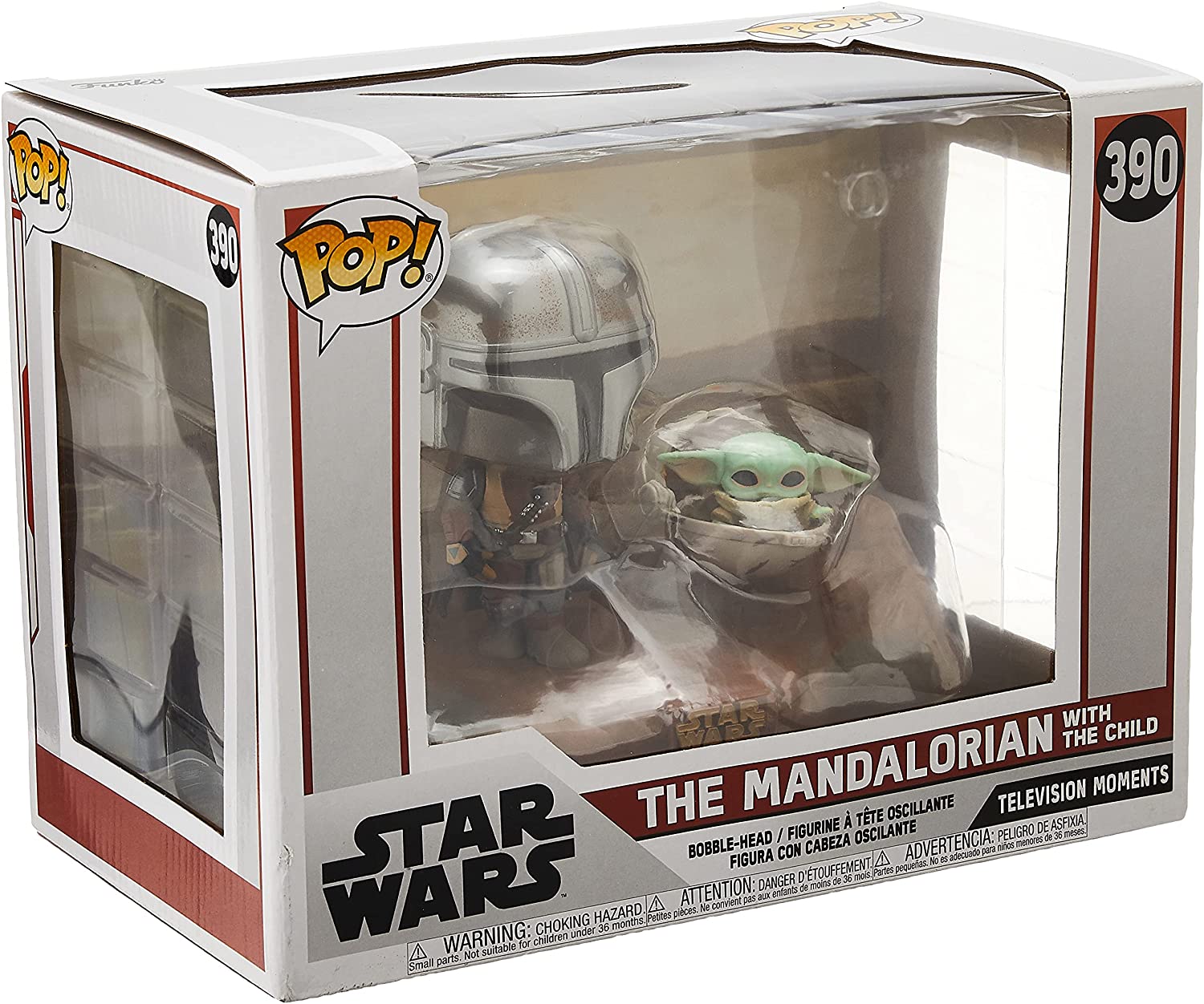 Funko Pop! Movies Star Wars - The Mandalorian with Child Vinyl Figure #390 2