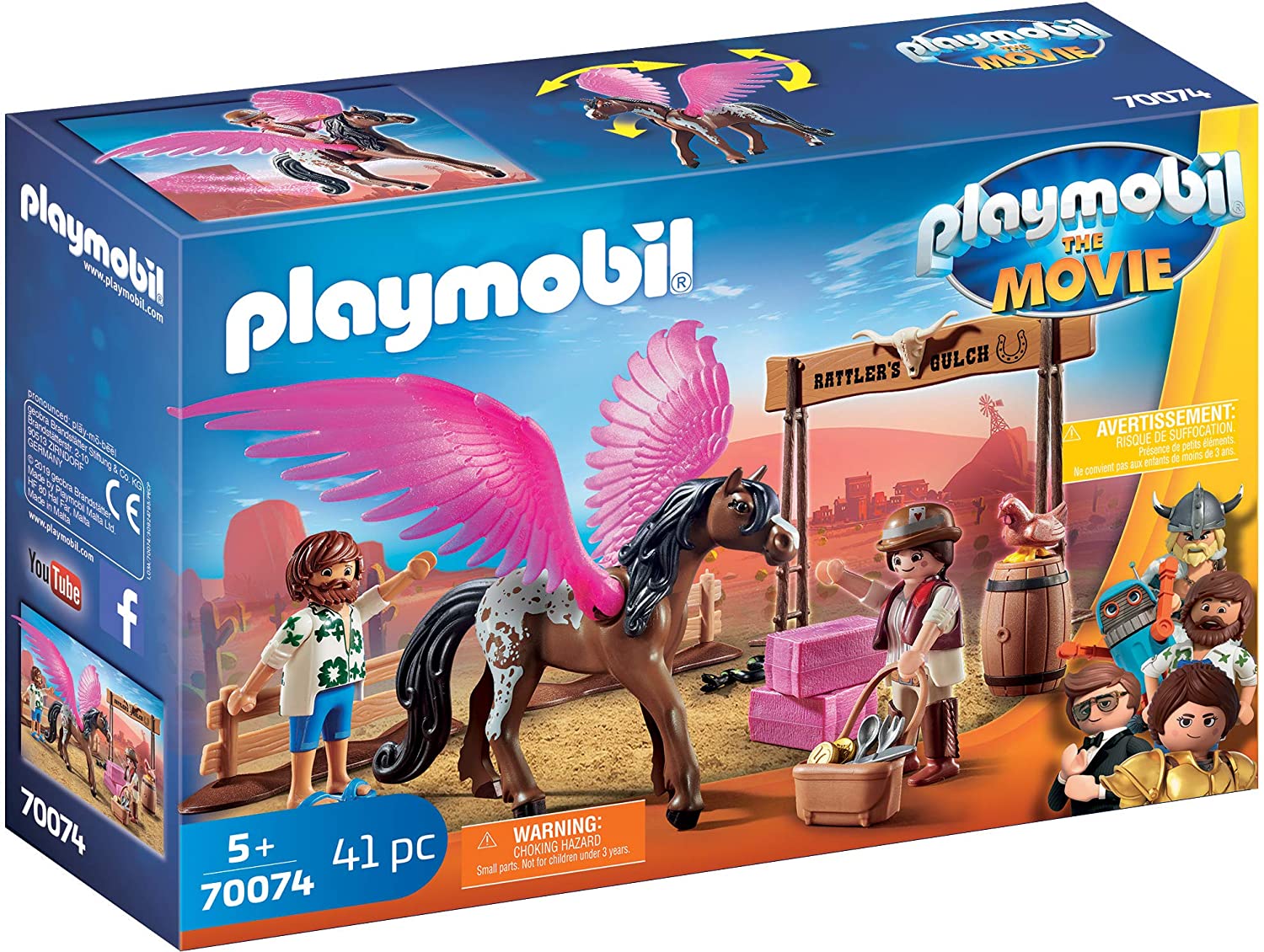 Playmobil Marla and Del with Flying Horse Playset