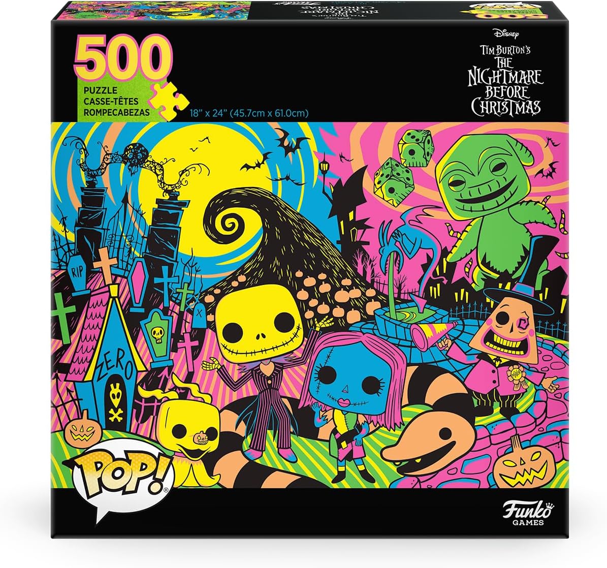 Funko POP! Puzzle - The Nightmare Before Christmas - 500 Piece Jigsaw with Crown Piece 1