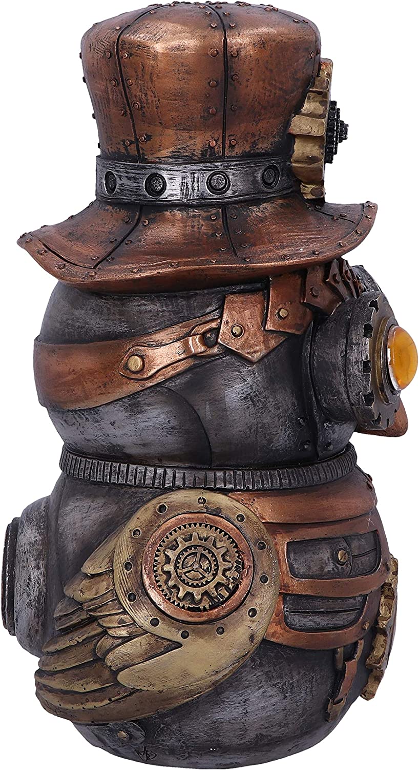 Nemesis Now Hootle Steampunk Owl Figurine with Top Hat (D5413T1)