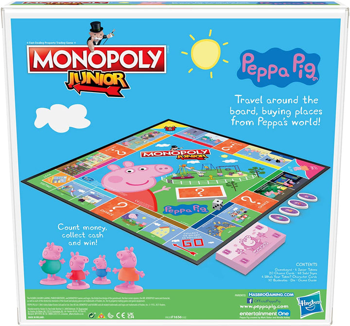 Monopoly Junior: Peppa Pig Edition Brettspiel für 2-4 Spieler