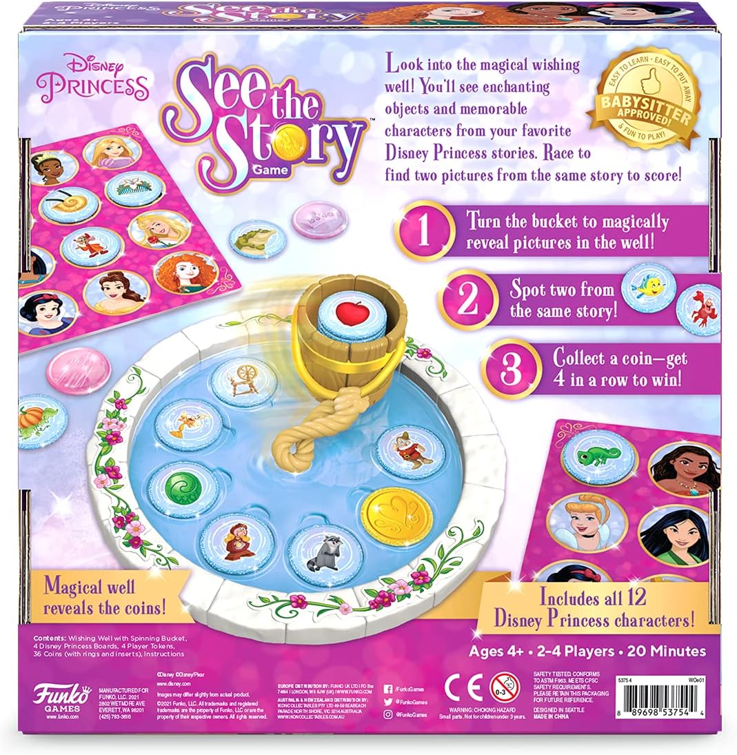 Funko 53754 Signature Games: Disney Princess See The Story Game