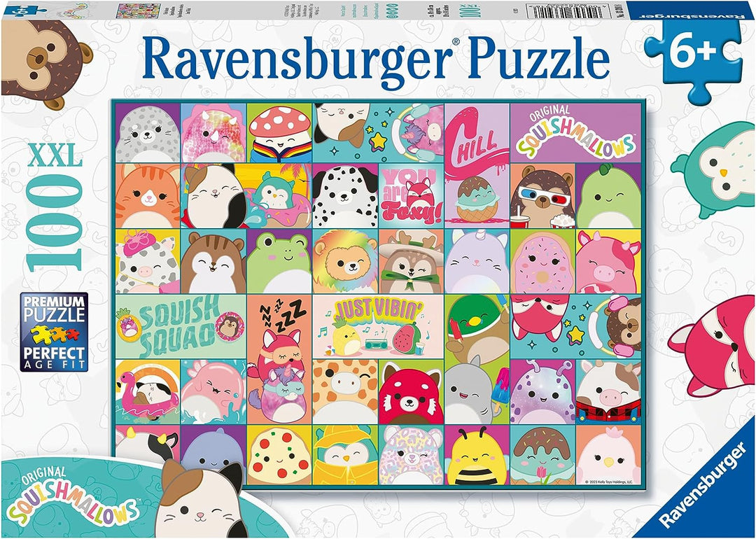 Ravensburger 13391 Squishmallows Jigsaw Puzzle - 100 Piece XXL Puzzle for Kids 6 Years and Up
