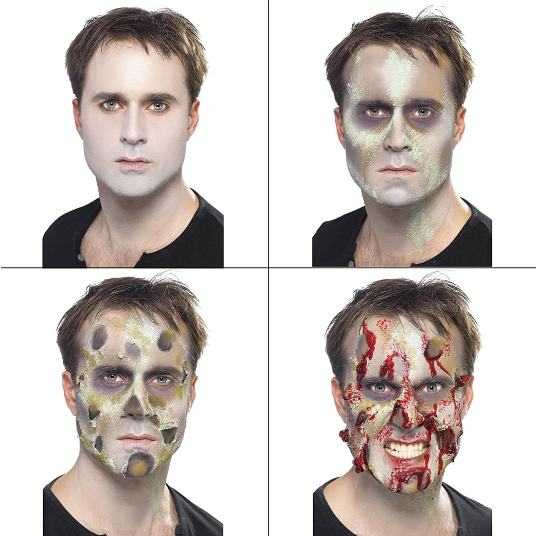 Smiffys Make-Up FX, kit completo per zombie, Facepaint