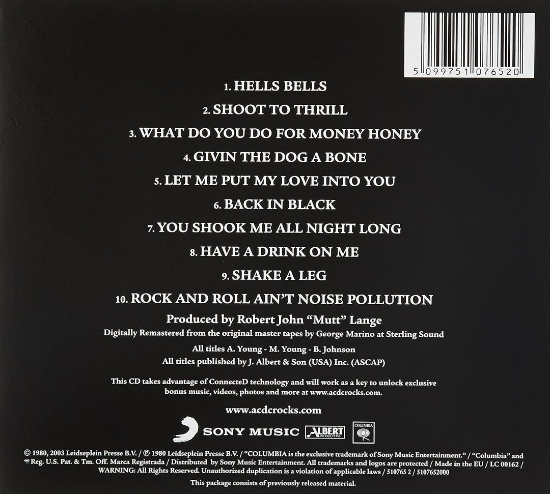 AC/DC - Back In Black [Audio CD]