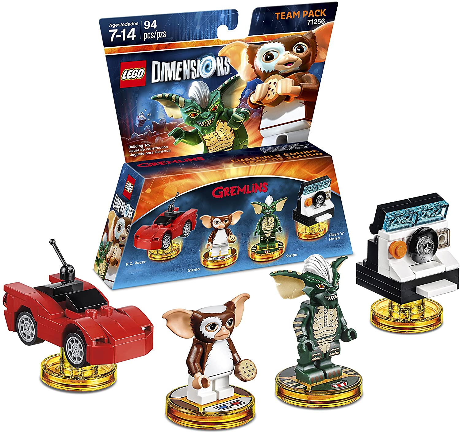 LEGO Dimensions: Gremlins Team Pack - Buildable Gizmo & Stripe with Vehicles, Ages 7+ 3