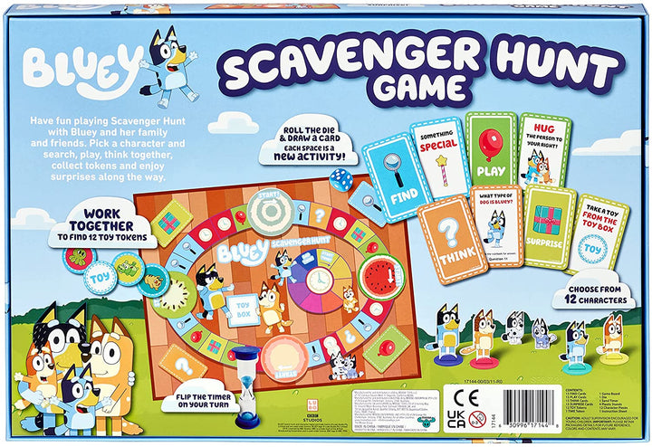 Bluey Scavenger Hunt Brettspiel – Offizielles Familienbrettspiel für 2–4 Spieler