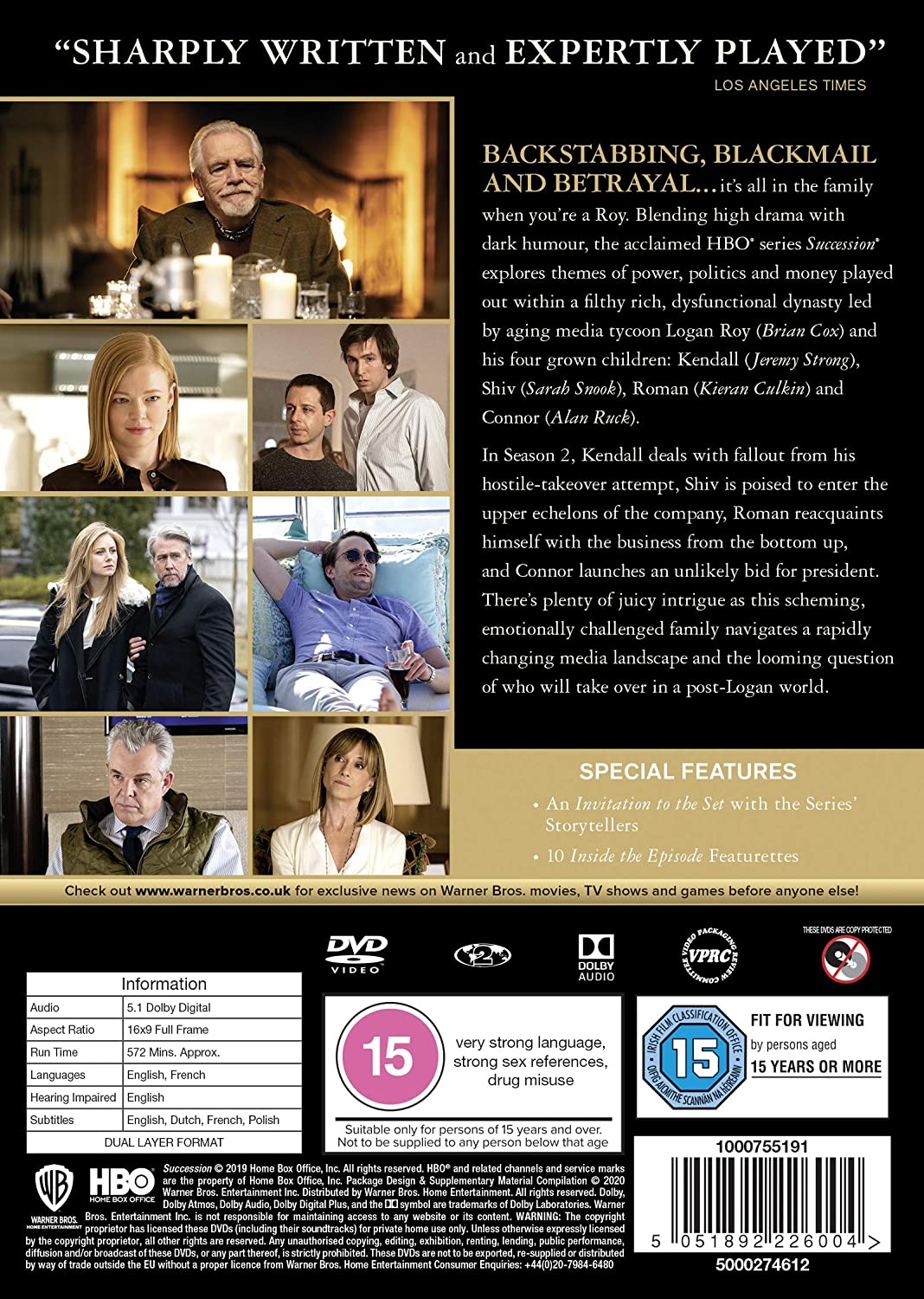 Succession: Season 2 (2020) - Drama, Dark Comedy [DVD] 2
