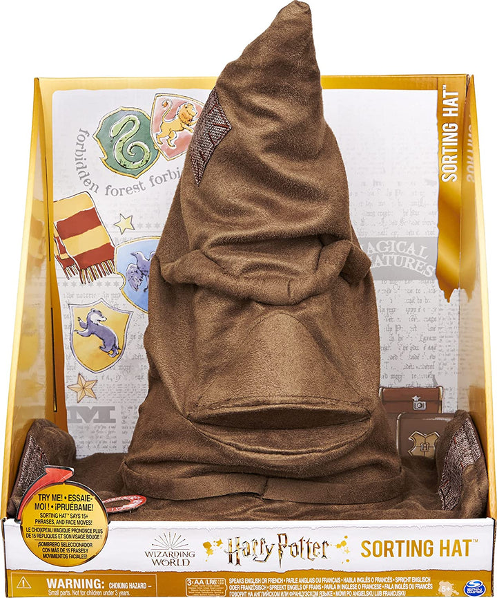 Cappello parlante del mondo magico con 15 frasi per il gioco di Harry Potter