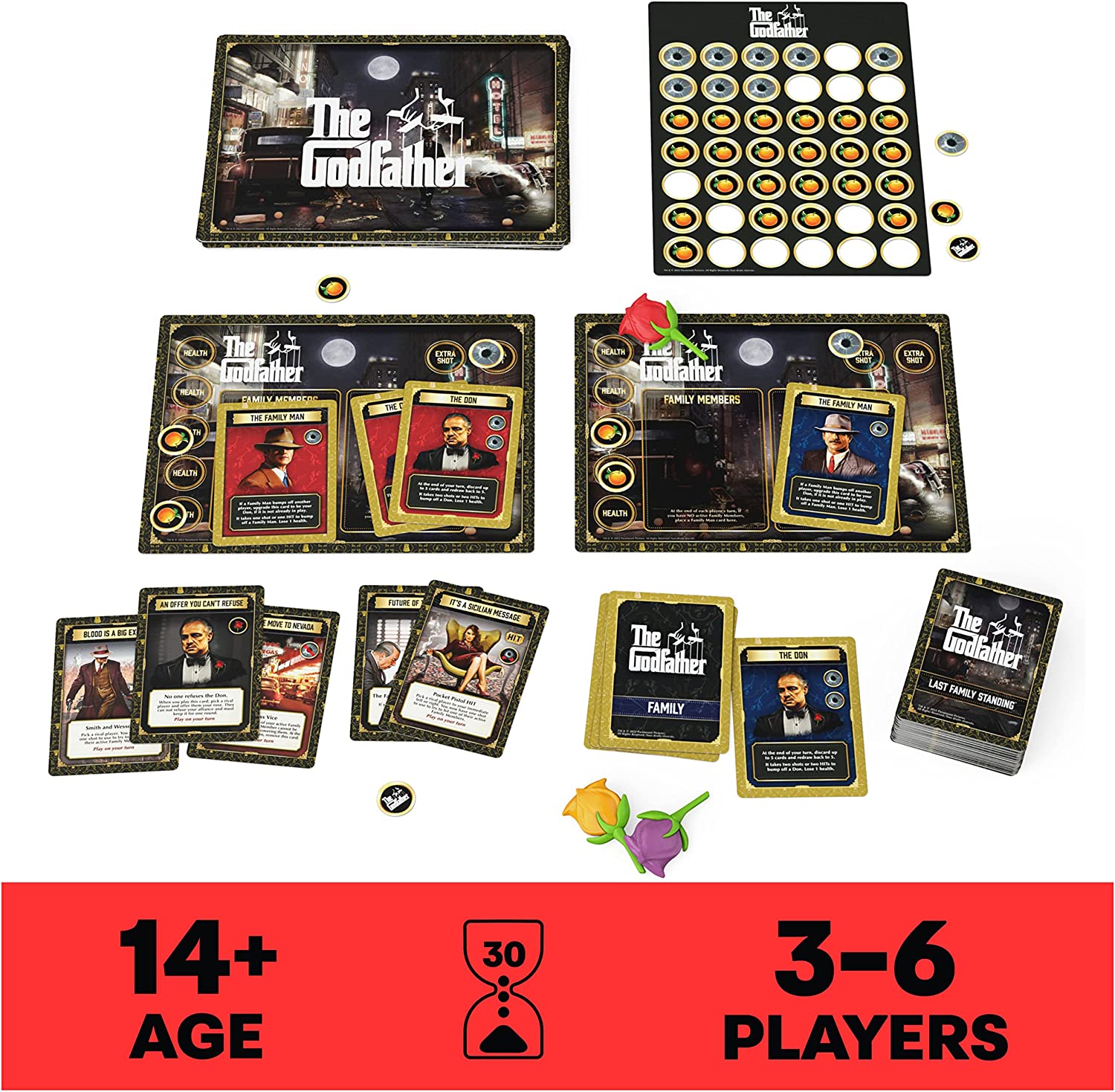 Spin Master The Godfather Last Family Standing Board Game