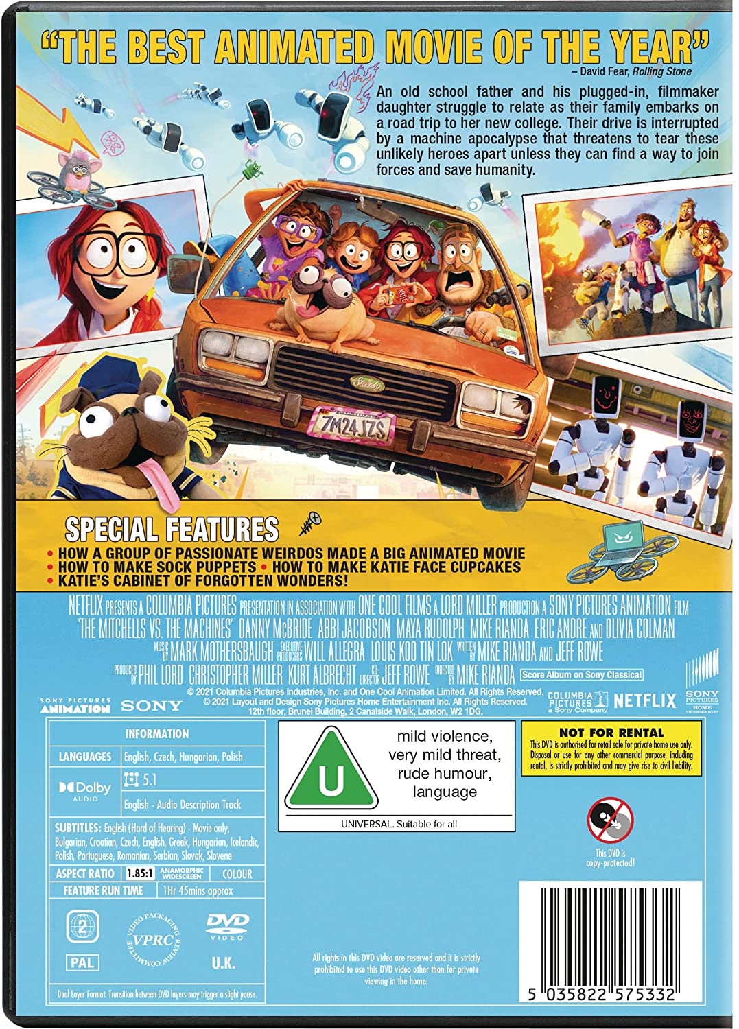 The Mitchells vs. The Machines (2021) - DVD