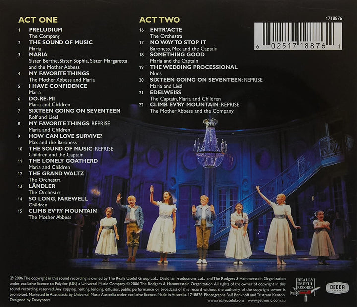 Richard Rodgers – Der Klang der Musik. Aufnahme der Londoner Palladium-Besetzung. [Audio-CD]