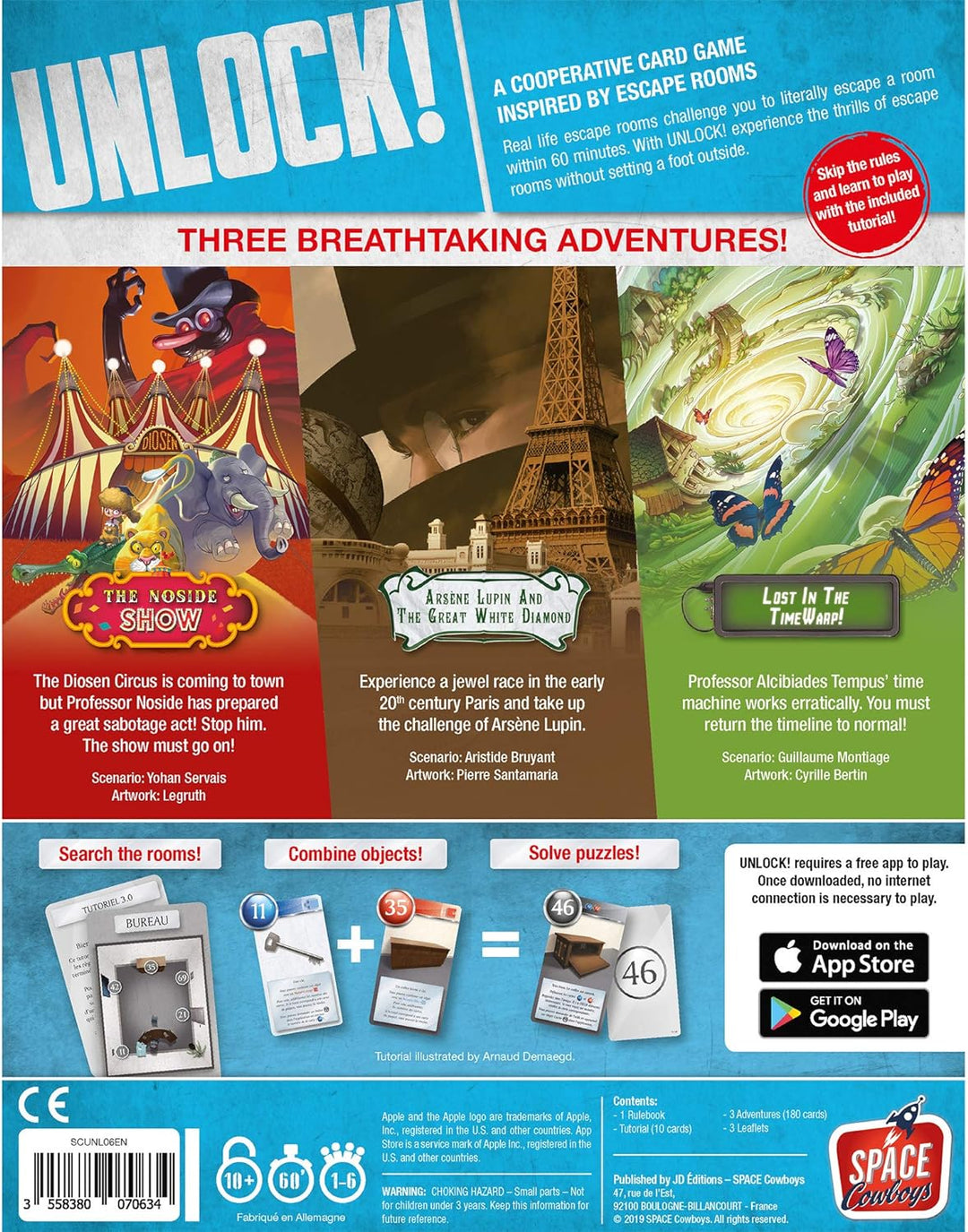 Space Cowboys Unlock! Timeless Adventures Board Game
