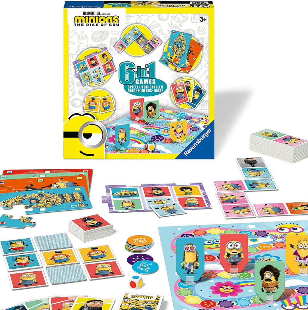 Ravensburger 20598 Minions 2 6-in-1-Spiele