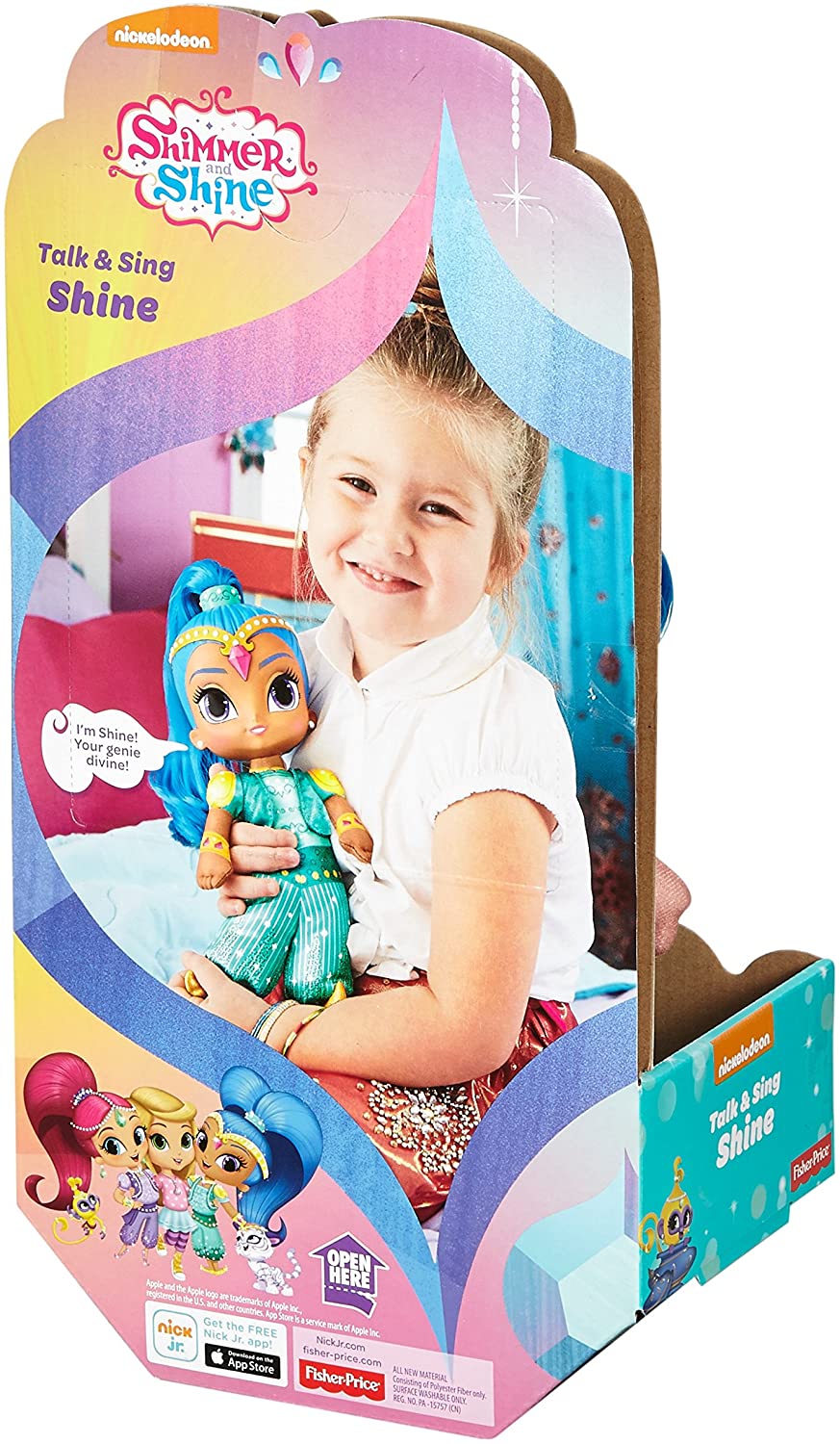 Shimmer and Shine Talk & Sing Doll - Interactive Genie Toy for Ages 3-6 (DGM07)