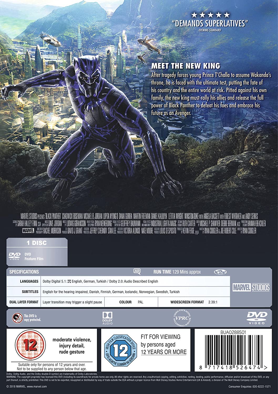 Black Panther (2018) - DVD Theatrical Cut