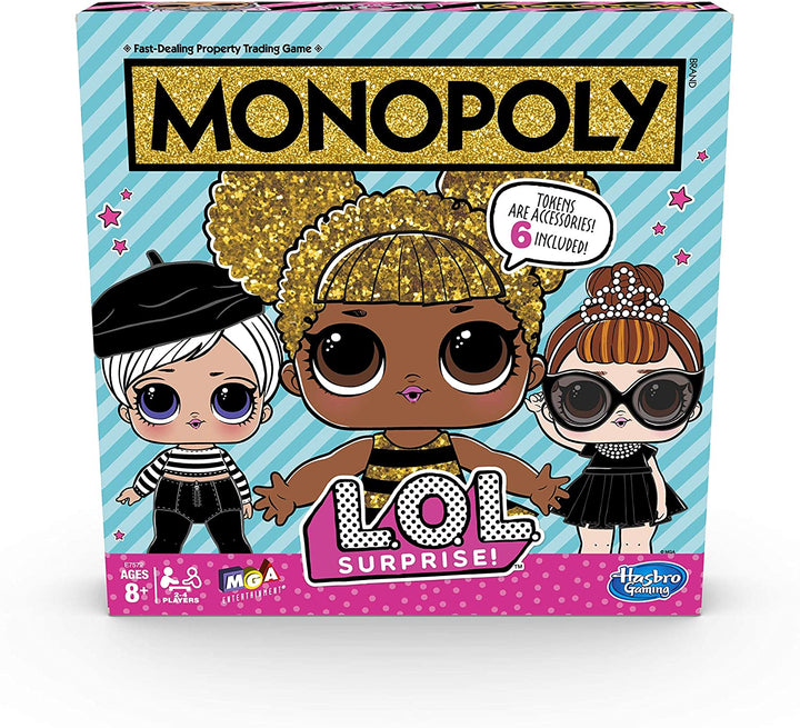 Monopoly Game: LOL Surprise Edition Brettspiel für Kinder ab 8 Jahren