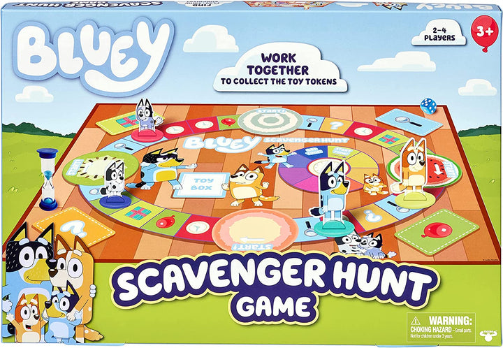 Bluey Scavenger Hunt Brettspiel – Offizielles Familienbrettspiel für 2–4 Spieler
