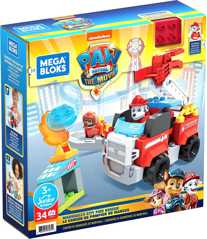Mega Bloks Paw Patrol The Movie: Marshall’s City Fire Rescue Set