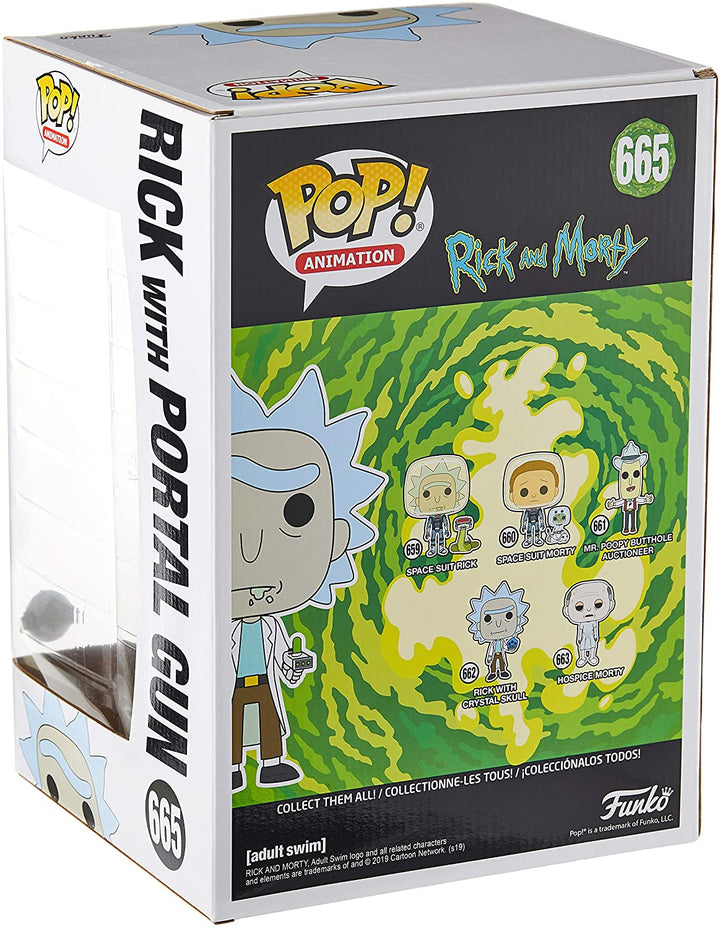 Rick y Morty Rick (con Pistola Portal) 10" Exclusivo Funko 47379 Pop! Vinilo #665