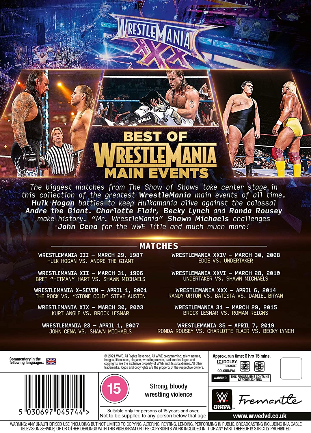 WWE: Best of WrestleMania Main Events [DVD] 2