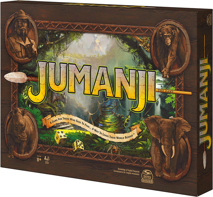 Jumanji The Game, das klassische Abenteuerbrettspiel für Kinder und Familien ab 8 Jahren