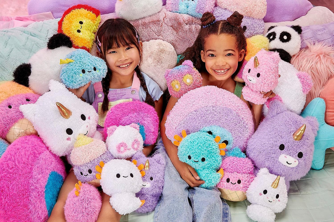 Fluffie Stuffiez Small Collectible Axolotl Plush - 3 Ways to Play for Kids 4+