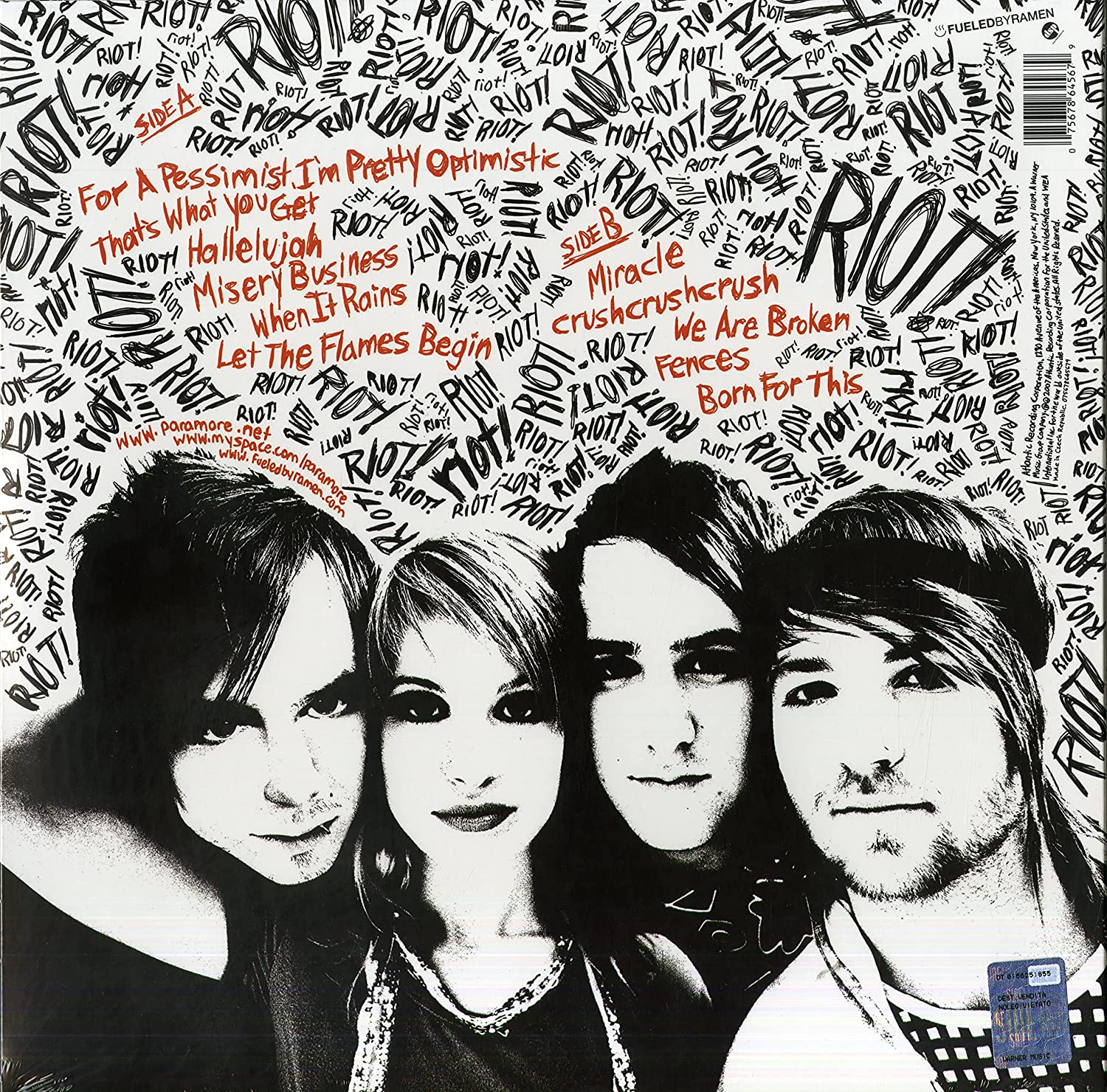 Paramore - Riot! [VINYL] 2