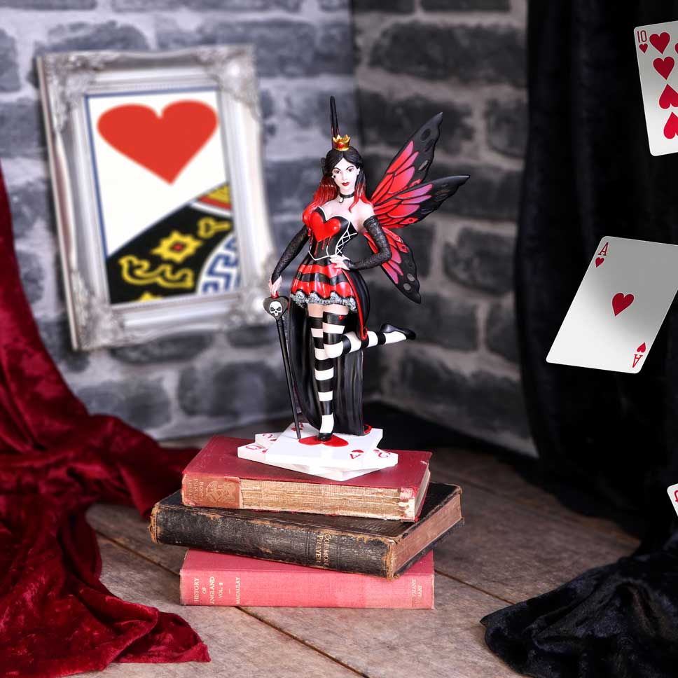 Nemesis Now Wonderland Fairies - Queen of Hearts Resin Figurine 1
